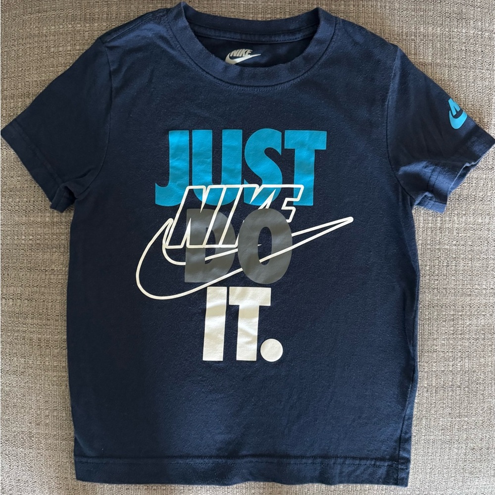 Nike Kids Dark Blue 'Just Do It' T-Shirt